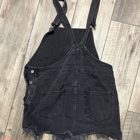Free people Black Denim Overall Dress - Picture 3 of 4